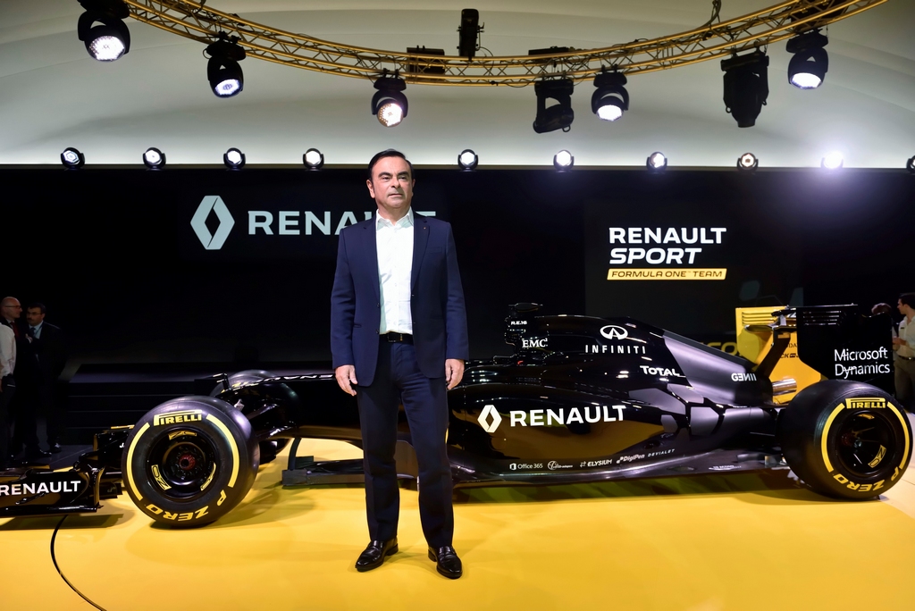 Nový sportovní program automobilky Renault představil její generální ředitel Skupiny Renault, Carlos Ghosn