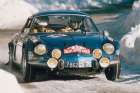 Alpine A110 posádky Andruet-Vial na trati rychlostní zkoušky Rally Monte-Carlo 1971