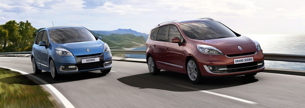 Oblíbené duo MPV Scénic/Gradn Scénic se v únoru 2012 začne prodávat v modernizovaném provedení