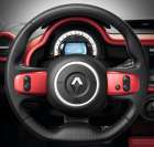 Výměnné barevné obklady mohou být přítomny i na příčkách dvouramenného volantu