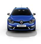 Zatímco maska chladiče s velkým firemním logem se sjednotila s modernizovaným sedanem Fluence, světlomety i přední nárazník si Mégane zachoval specifické